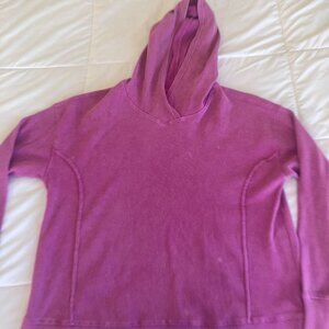 Jockey waffle knit hooded long sleeve top